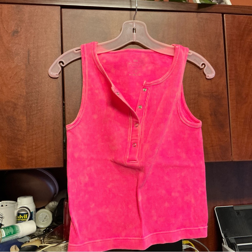 Vibrant Pink Sleeveless Zenana Front Snap Brami